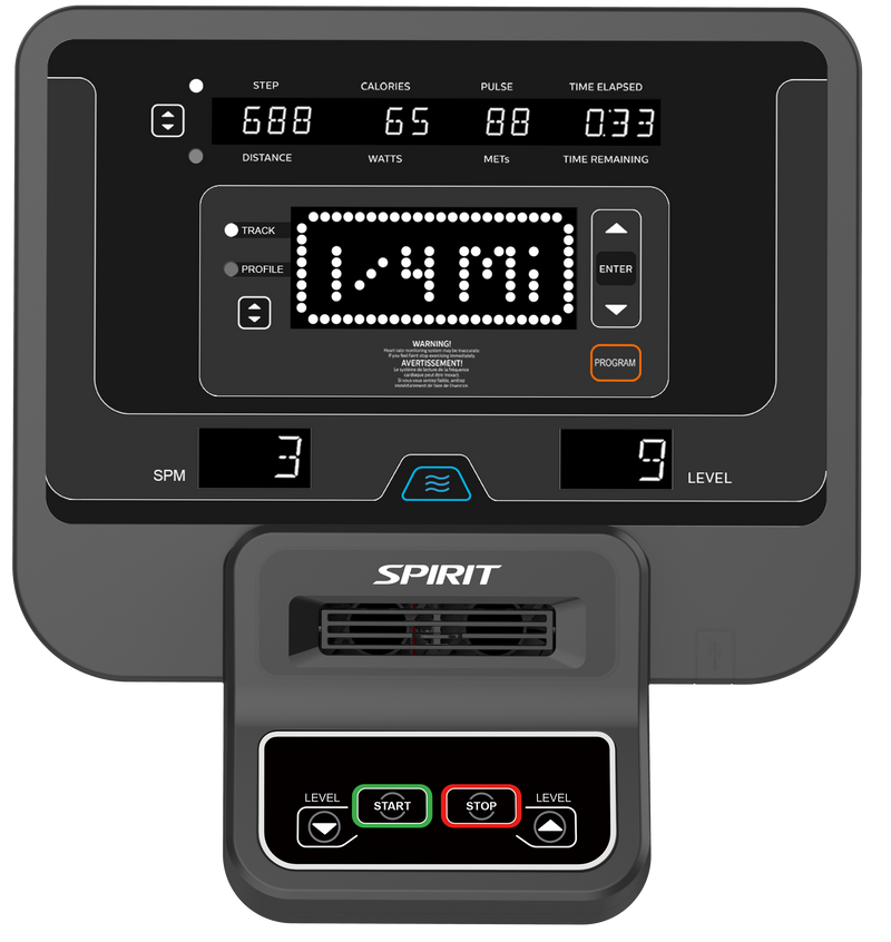 SPIRIT CRS800S Recumbent Stepper Fitness Equipment Broker PT Rehab