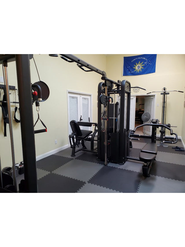MuscleD Compact 5 Stack MultiGym Black Fitness Equipment Broker