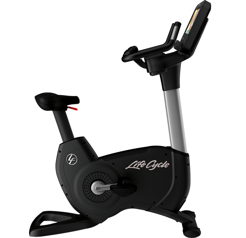life cycle stationary bicycle Life Fitness 95C Elevation Series Discover SE Upright Bike Black