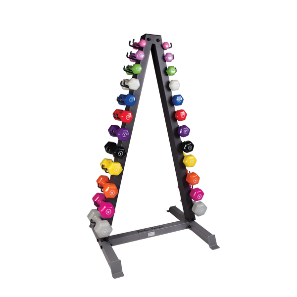 Body-Solid Neoprene Dumbbell Rack Package