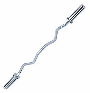 Body-Solid 47 Inch Olympic Curl Bar - Chrome