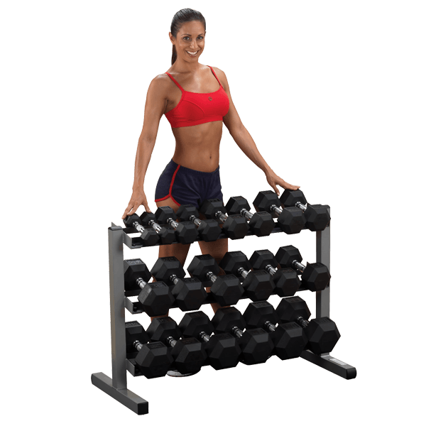 Body-Solid 40 Inch 3-Tier Dumbbell Rack