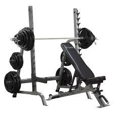 Body-Solid Olympic Bench Rack Combo